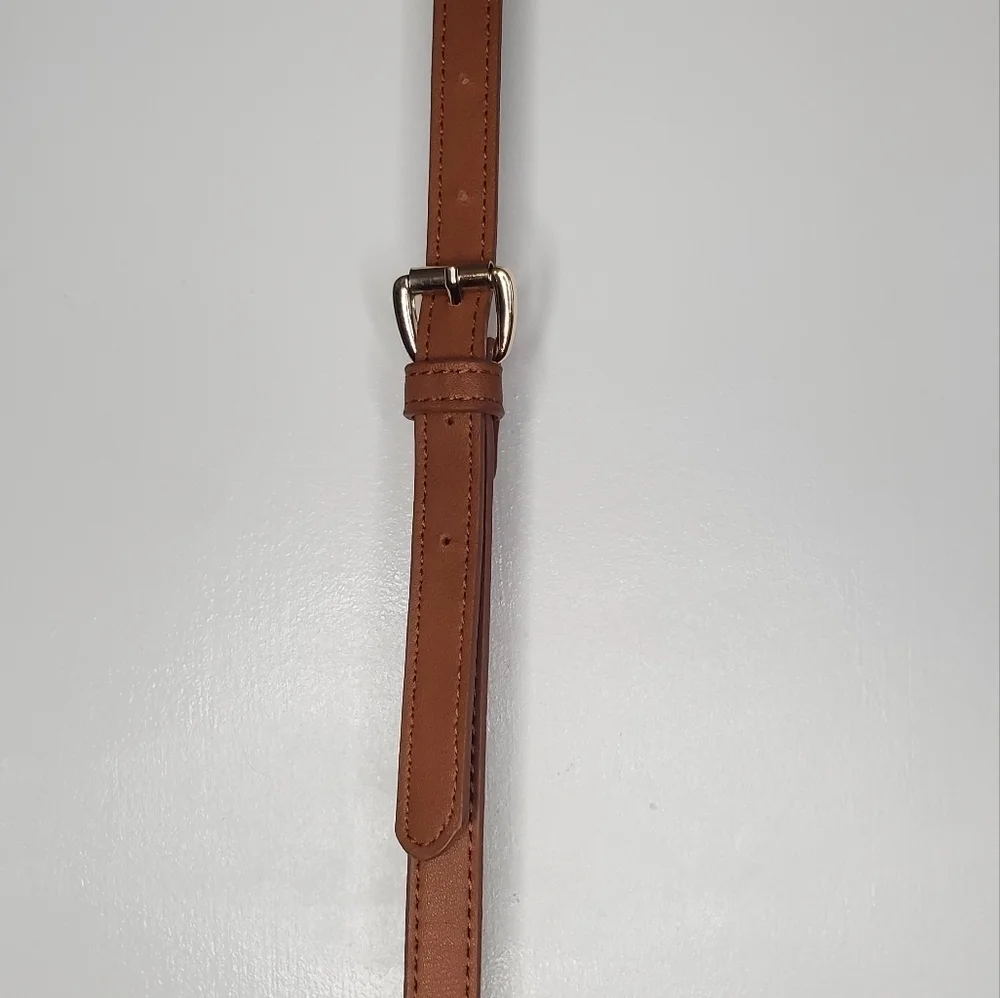 Forever 21 Crossbody Double Pouch Bag in Cognac